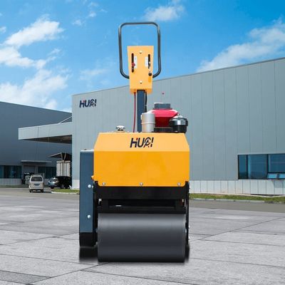 Geh hinter den Doppelttrommel-Vibrationsverdichter mit HUAQI Hydraulikpumpe und HONDA Motor