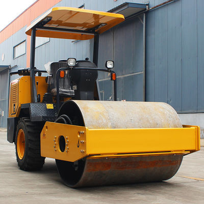 5000 mm Mindestdrehradius Vibrationsrolle Stahlrad Doppeltrommel Vibrationsrolle