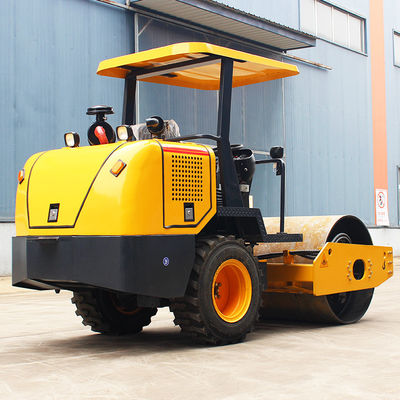 5000 mm Mindestdrehradius Vibrationsrolle Stahlrad Doppeltrommel Vibrationsrolle