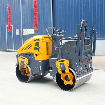 1 Tonne 2T 3T Doppeltrommel Mini Road Roller Compactor in Indien Erregungsfrequenz 70Hz