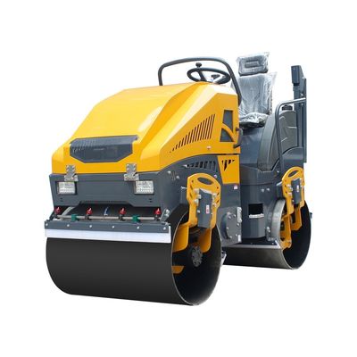 2 Tonnen schwingende Straßenrolle mit 11,5 kW Motorleistung Hydraulischer Doppeltrommelverdichter