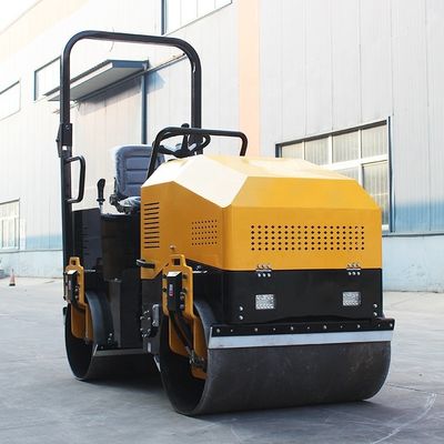 560 mm Trommel Durchmesser 2 Tonnen Kompakt hydraulische Doppel glatte Trommel Vibratorische Straßenrolle